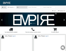 Tablet Screenshot of empirescientific.com